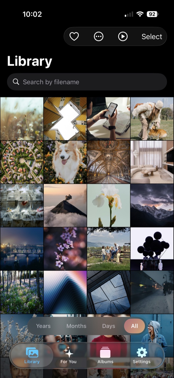 Library grid